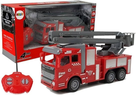 Lean Toys, pojazd zdalnie sterowany Straż Pożarna 1:24 27 Mhz Lean Toys