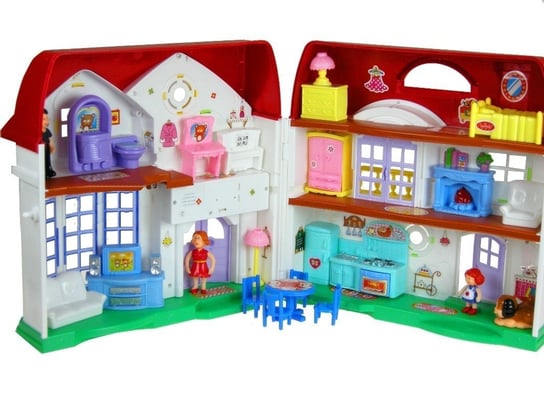 Lean Toys, rozkładany domek dla lalek Happy Family Lean Toys