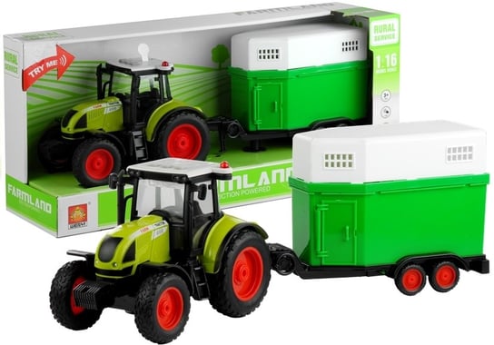 Lean Toys, traktor z przyczepką na konia Lean Toys