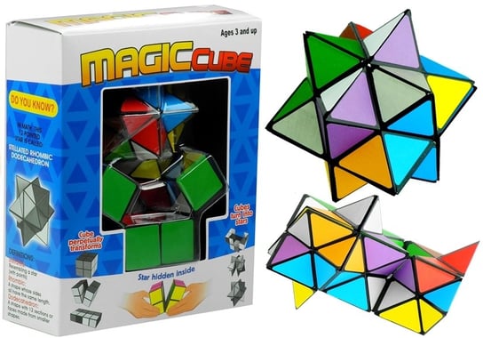 Lean Toys, układanka logiczna Magic Cube - Kostka Rubik Gwiazda Lean Toys