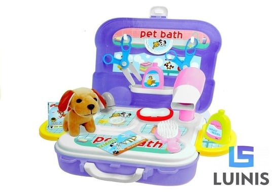 Lean Toys, walizka plecak psi salon piękności akcesoria 20 el Lean Toys