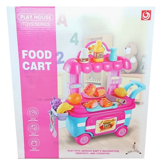 Lean Toys, zabawka edukacyjna Przenośny sklep Fast Food Market Autko Lean Toys