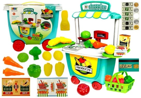 Lean Toys, zabawka edukacyjna Stragan w walizce Lean Toys
