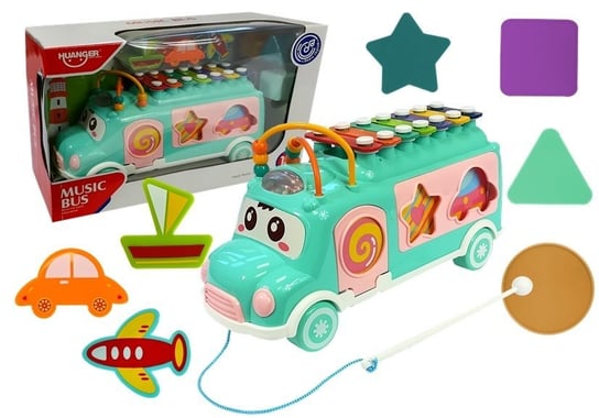 Lean Toys, zabawka interaktywna Autobus z Sorterem Lean Toys