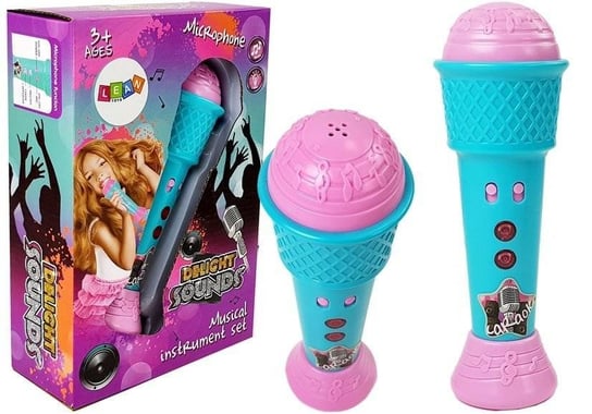 Lean Toys, zabawka interaktywna Mikrofon, niebieski Lean Toys
