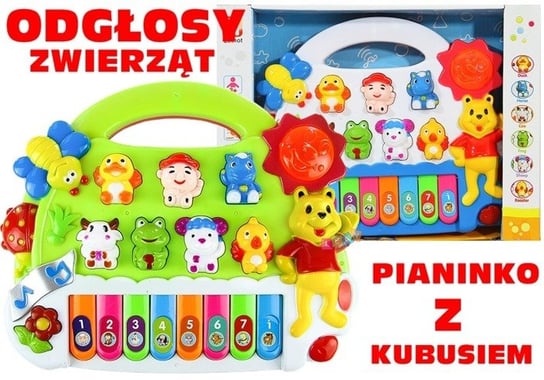 Lean Toys, zabawka interaktywna Pianinko - Odgłosy zwierząt Lean Toys