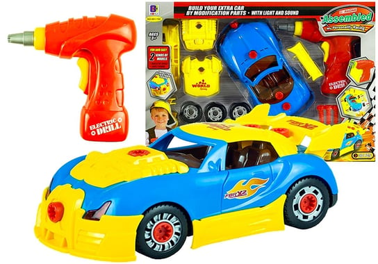 Lean Toys, zestaw do rozkręcania Zmodyfikuj auto Wiertarka Lean Toys