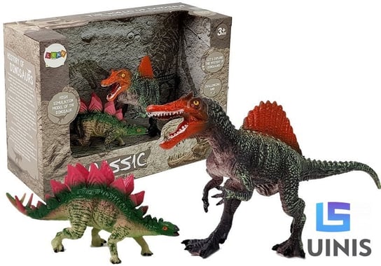 Lean Toys, zestaw figurek dinozaur spinosaurus, stegosaurus Lean Toys