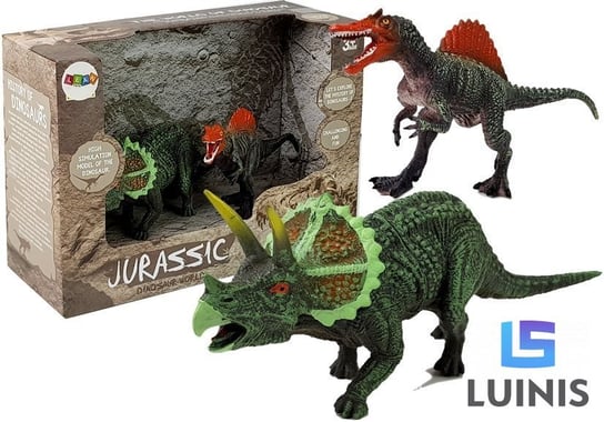 Lean Toys, zestaw figurek dinozaur spinosaurus, triceratops Lean Toys