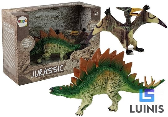 Lean Toys, zestaw figurek dinozaur stegosaurus , pteranodon Lean Toys