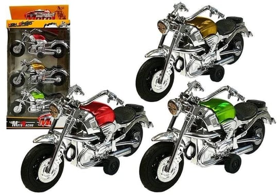 Lean Toys, zestaw motocykli z naciągiem, 3 sztuki Lean Toys