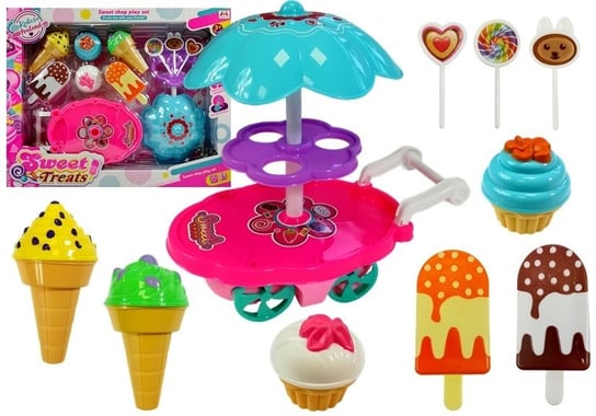 Lean Toys, zestaw Słodkości Wózek Lodziarnia Lean Toys