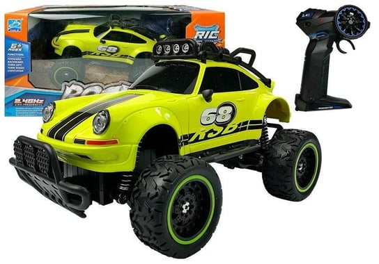 LEANToys, auto zdalnie sterowane R/C Beetle, zielone Lean Toys