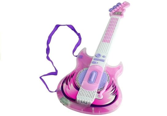 Leantoys, gitara elektryczna z mikrofonem,zestaw Lean Toys