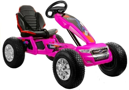 LEANToys, Gokart elektryczny, DK-G01, różowy Lean Toys