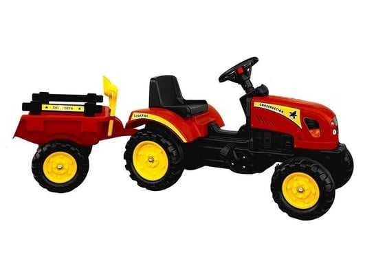 LEANToys, pojazd na pedały Traktor Branson z Przyczepą Lean Toys