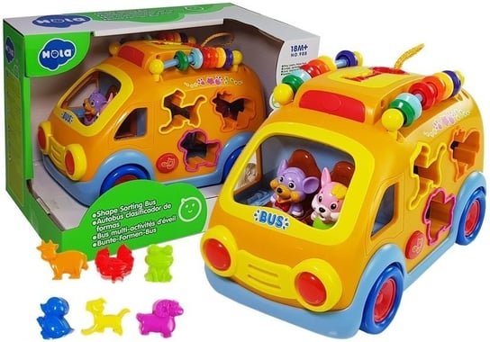 LEANToys, zabawka interaktywna Sorter Autobus Lean Toys