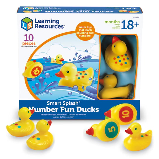 Learning Resources, Kaczki do wody, Zestaw zabawek do nauki liczenia i kolorów Learning Resources