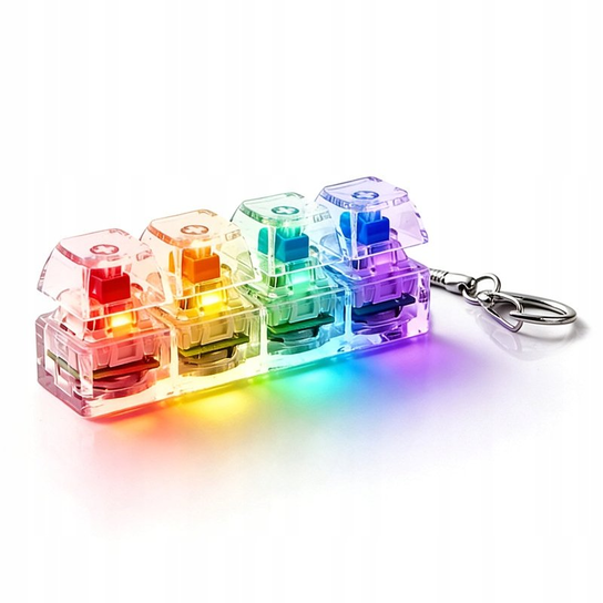 Fidget Clicker Led LED FIDGET KLIKACZ ŚWIECĄCY KLIKER TOY RGB ANTYSTRESOWY BRELOK CLICKER ...