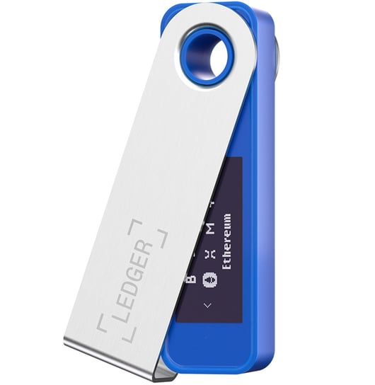 Ledger Nano S Plus Niebieski, Portfel Dla Kryptowalut Bitcoin Ethereum Ledger