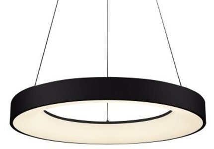 Ledowa lampa wisząca Santana AZ4999 30W ring czarna AZzardo