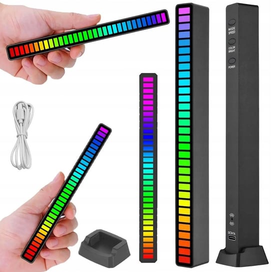 LEDY USB REAKCJA NA DŹWIĘK MULTIKOLOR NEON RGB LED VERK GROUP