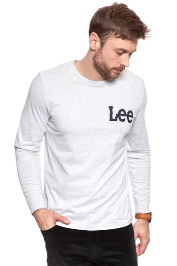 Lee, Bluzka męska, Ls Logo Tee Sharp Grey Mele L63Nai03, rozmiar M LEE