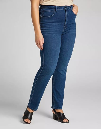 Lee Classic Straight Plus Damskie Spodnie Jeansowe Jeansy Dark Sylvie L32Jpvwm-W38 L33 Inna marka