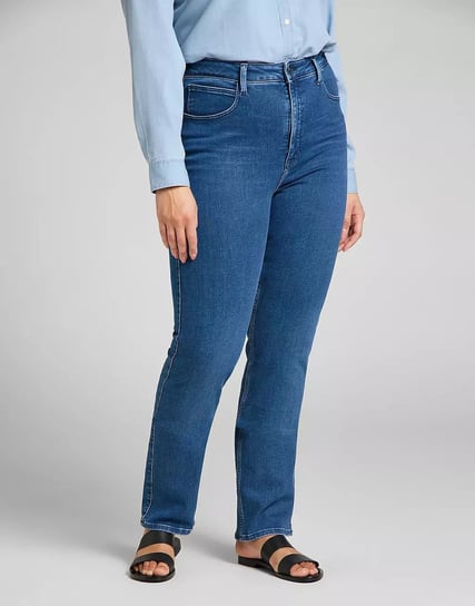 Lee Classic Straight Plus Damskie Spodnie Jeansowe Jeansy Mid Evita L32Jpvyw-W33 L33 Inna marka