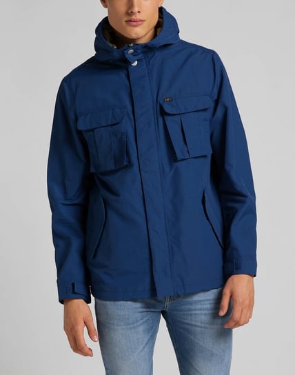 Lee Fisherman Anorak Męska Kurtka Zimowa Washed Blue L86Ukclr-S LEE