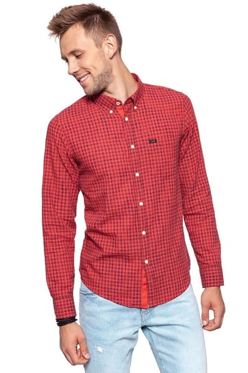 Lee, Koszula męska, Button Down Vibrant Red L880Iesk, rozmiar XXL LEE