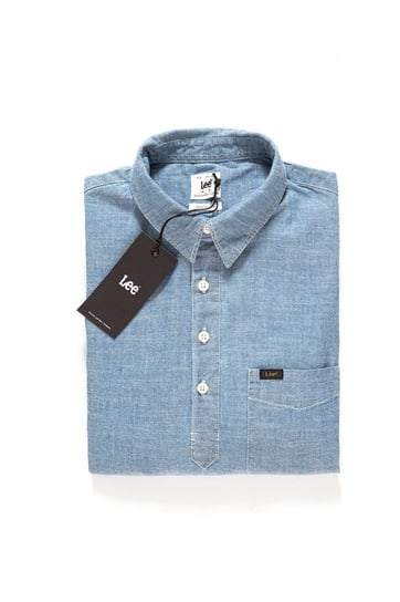 Lee, Koszula męska, Half Placket Shirt Blue Book L66Szyci, rozmiar S LEE