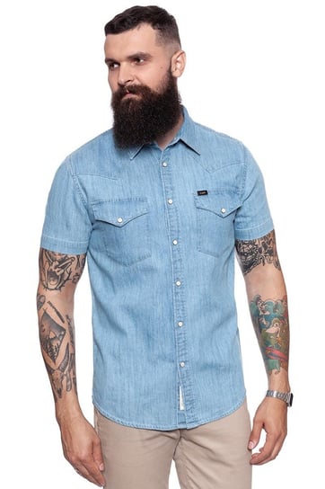 Lee, Koszula męska, Western Shirt Blue Book L640Myci, rozmiar S LEE