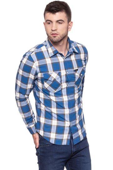 Lee, Koszula męska, Western Shirt Washed Blue L644Jwlr, rozmiar S LEE