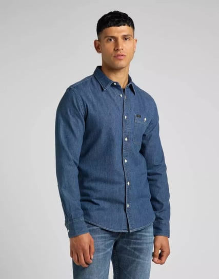 Lee Leesure Shirt Męska Koszula Jeansowa Mid Stone L66Ncuvk-M LEE