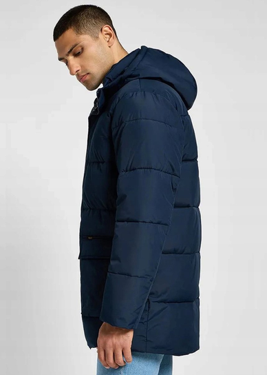 LEE LONG PUFFER JACKET RIVET NAVY 112355663 L LEE