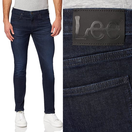 Lee Luke Slim Dark Park Granatowe Rurki W30 L30 LEE