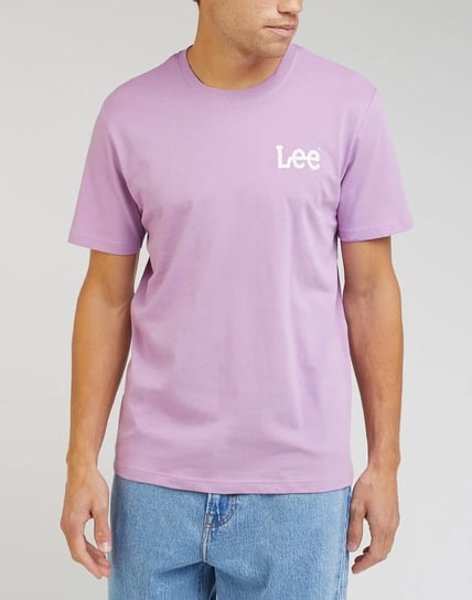 Lee Medium Wobbly Tee Męski T-Shirt Koszulka Logo Pansy Ll04Fq63-2Xl Inna marka