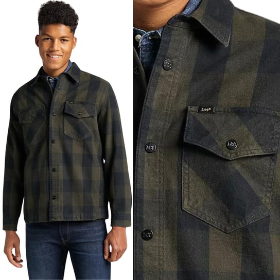 WE Fundamentals regular fit overshirt grijs