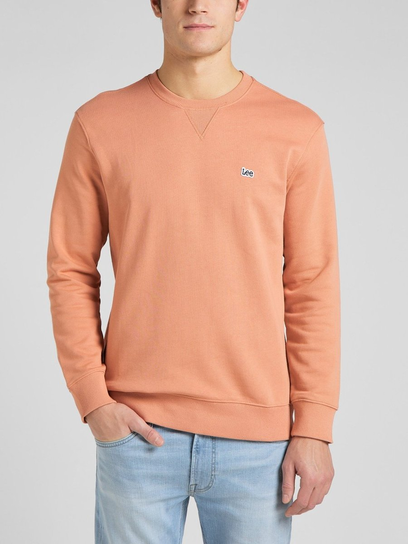 Lee Plain Crew Sws Męska Bluza Logo Rust L81Ispuk-M Inna marka