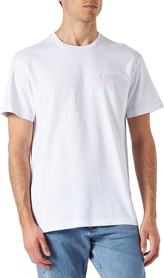 Lee Ss Pastel Graphic Tee Męski T-Shirt Koszulka Logo Bright White L68Mfelj-2Xl Inna marka