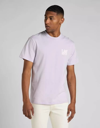 Lee Ss Pastel Graphic Tee Męski T-Shirt Koszulka Logo Misty Lilac L68Mfeuu-M Inna marka