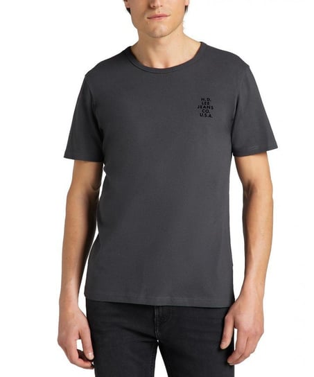 Lee Ss Tonal Logo Tee Męski T-Shirt Koszulka Washed Black L60Lfeon-M Inna marka