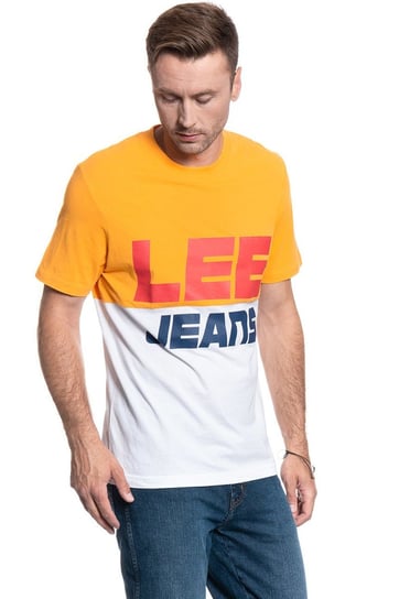 Lee T Shirt Colour Block Tee  Radiant Yellow L60Pfelg-S Inna marka