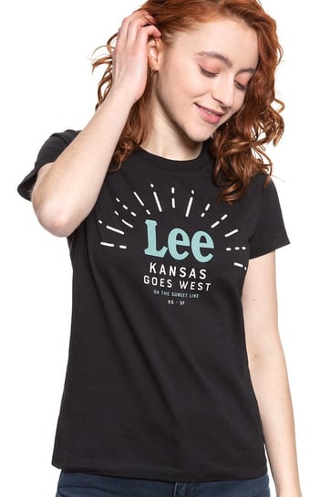 Lee T Shirt Damski Seasonal Logo Tee Black L42Yre01-M LEE