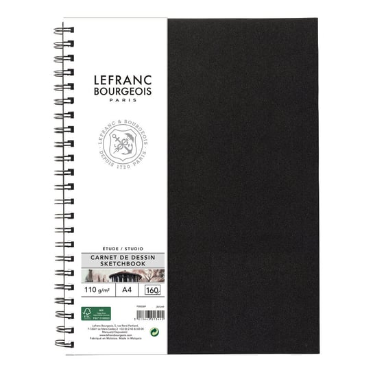 Lefranc & Bourgeois, szkicownik Spirala, 110 g, Format A4 LEFRANC & BOURGEOIS