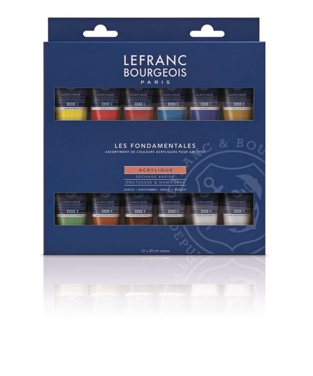Lefranc & Bourgeois zestaw farb akrylowych Fine 12X20ml LEFRANC & BOURGEOIS