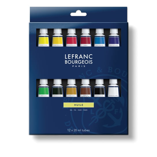 Lefranc & Bourgeois, zestaw farb olejnych Fine 12X20ml LEFRANC & BOURGEOIS