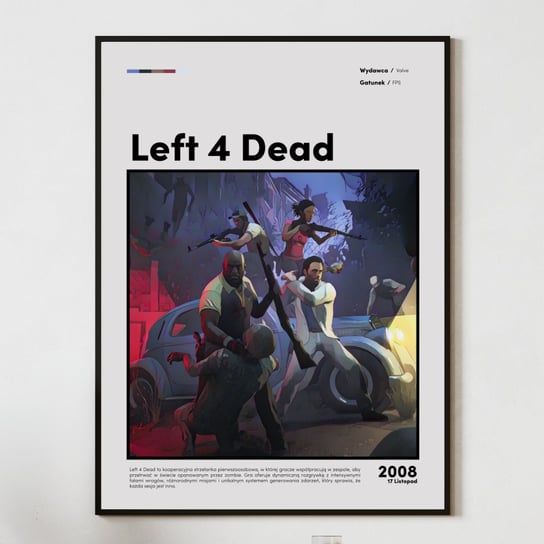 LEFT 4 DEAD - PLAKAT DLA GRACZA chłopca niego faceta chłopaka na urodziny Inna marka