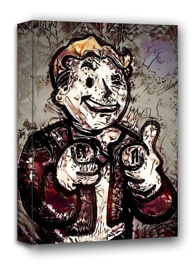 Legends of Bedlam, Vault Boy, Fallout - obraz na płótnie 60x90 cm Galeria Plakatu